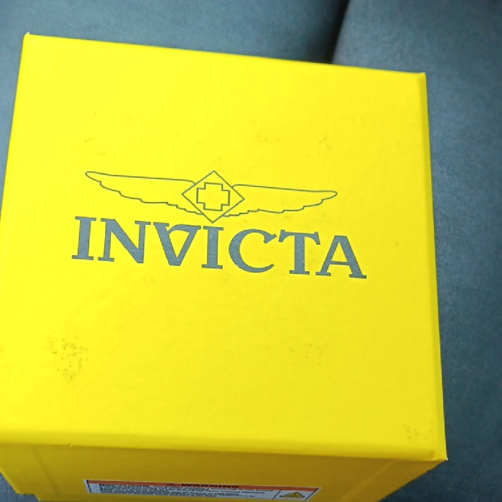 Invicta Yellow Watch Box with Logo